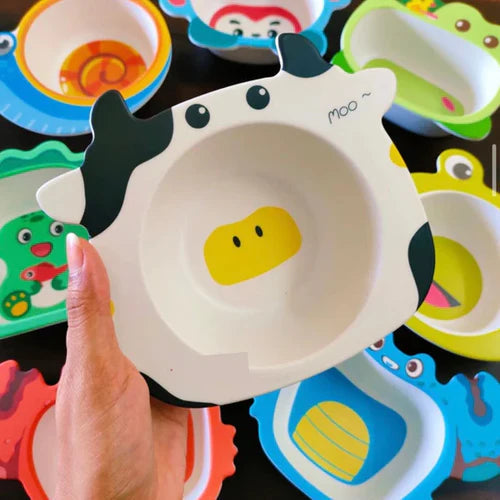 NIYO TOYS Bamboo Fiber Snack Bowl - Cute Animal Design NIYO TOYS