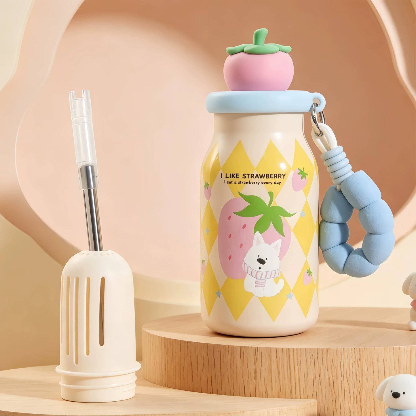Niyo toys Cute 400ml Stainless Steel Insulated Sipper Bottle