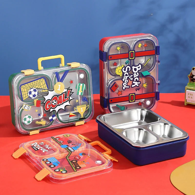 Stylish & Strong 3-Grid Stainless Steel Lunch Box 700ml NIYO TOYS