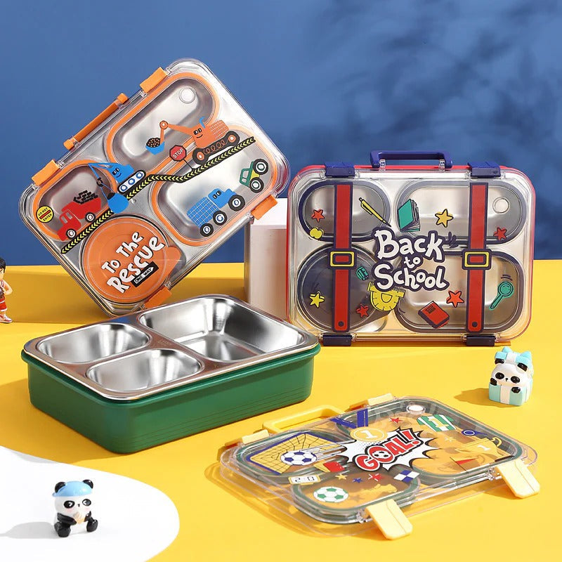 Stylish & Strong 3-Grid Stainless Steel Lunch Box 700ml NIYO TOYS