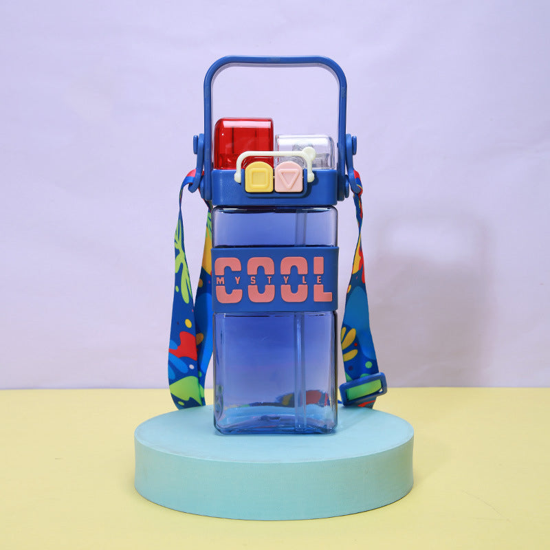 NIYO TOYS 2 in 1 kids water bottle with fun colorful design and detachable accessories