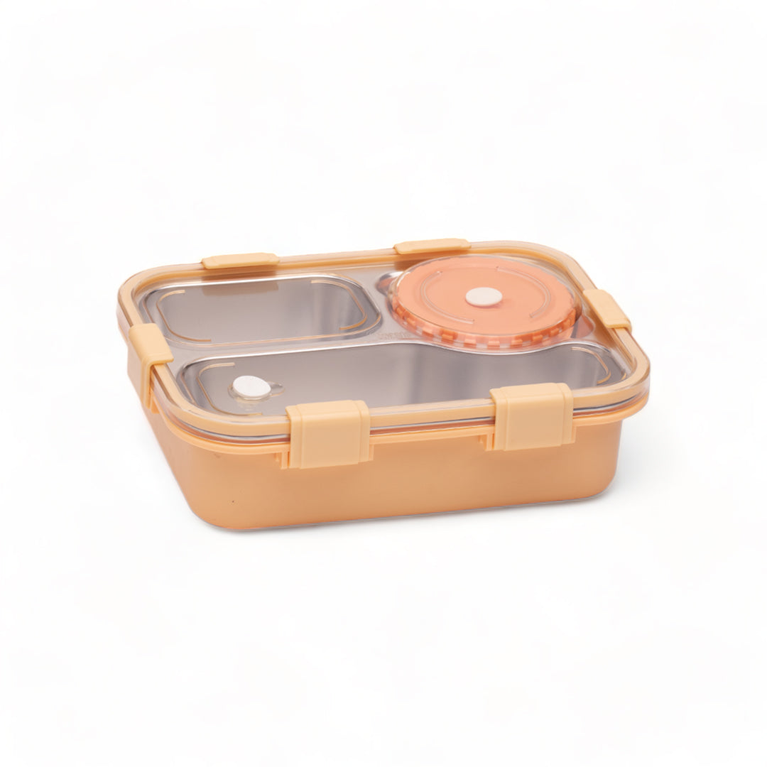 NIYO TOYS Korean bento box for kids with two compartments and a secure lid