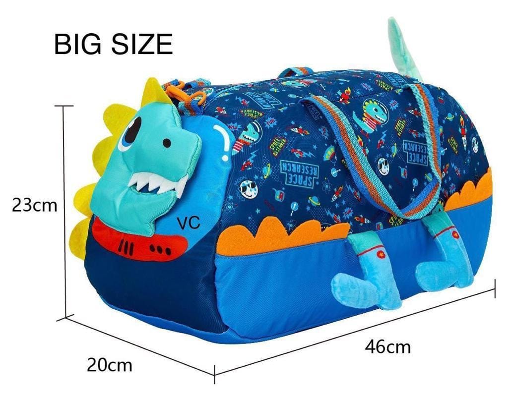 Large unicorn duffle bag with playful design and ample storage for kids' essentials