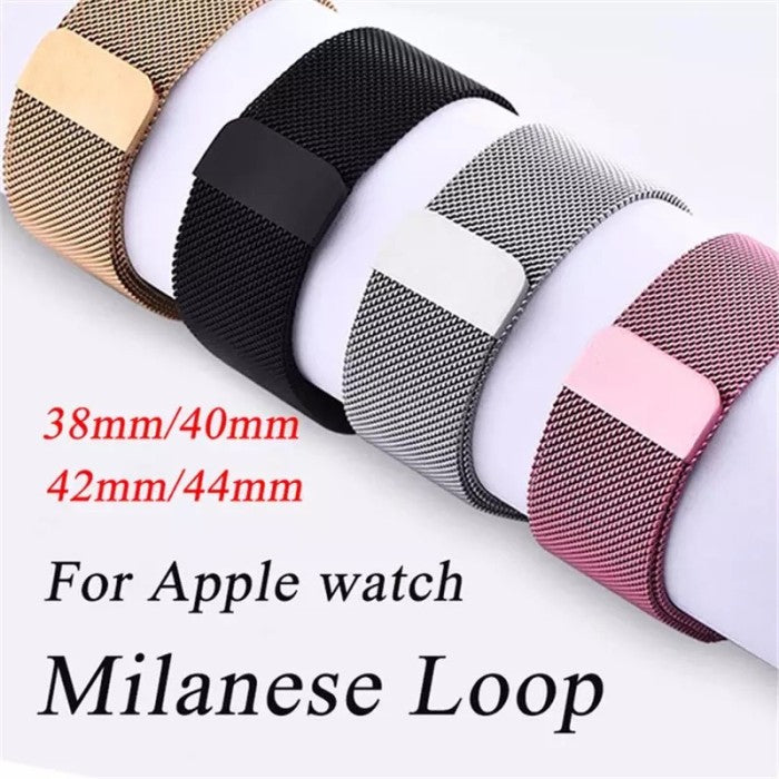 NIYO TOYS Milanese Loop Strap for Apple Watch in Various Sizes and Colors