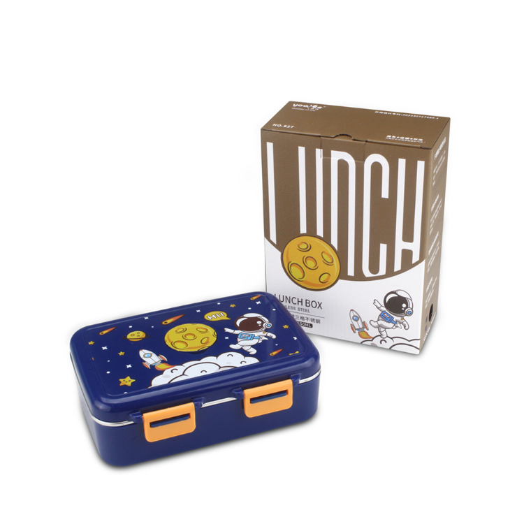 Niyo Toys space theme lunch box for kids with astronaut design and sturdy container for meals