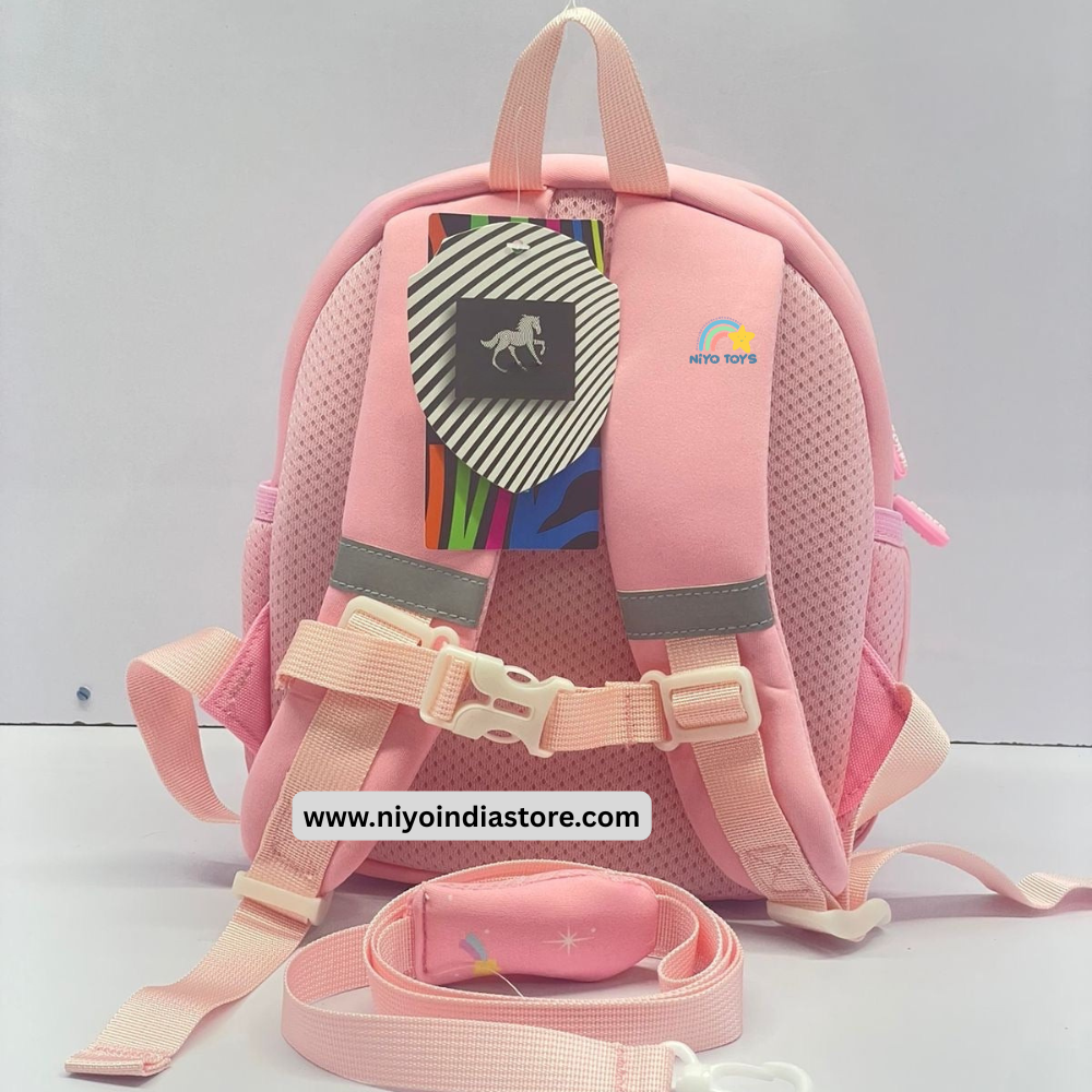NIYO TOYS 3D unicorn backpack for kids with adjustable straps and vibrant colors