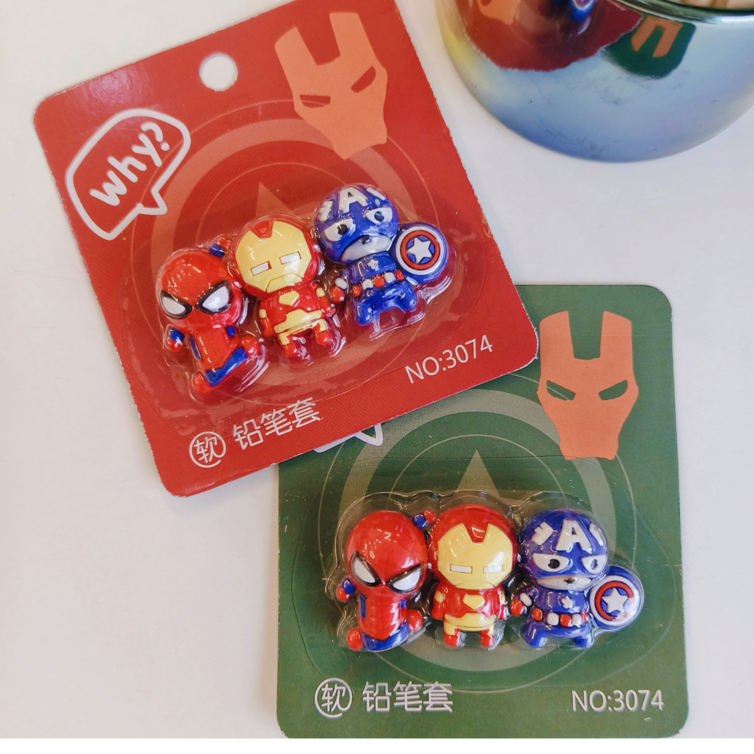 NIYO TOYS Return Gift Superhero Keychains featuring Spider-Man and Iron Man characters