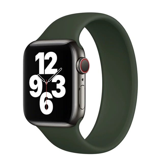 NIYO TOYS Sport loop band for Apple Watch 45mm in dark green for a secure and stylish fit