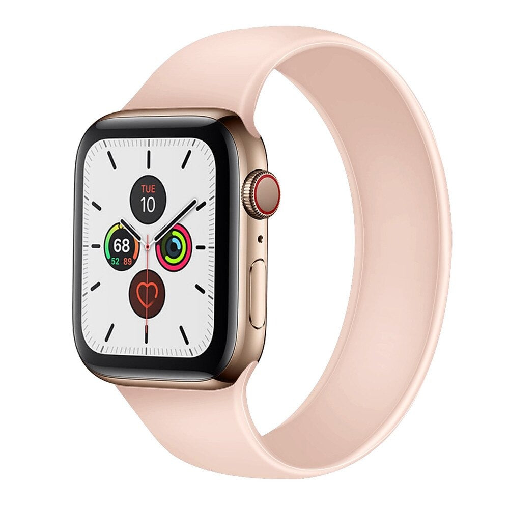 NIYO TOYS Sport loop band for Apple Watch 45mm in soft pink, perfect for stylish and comfortable wear