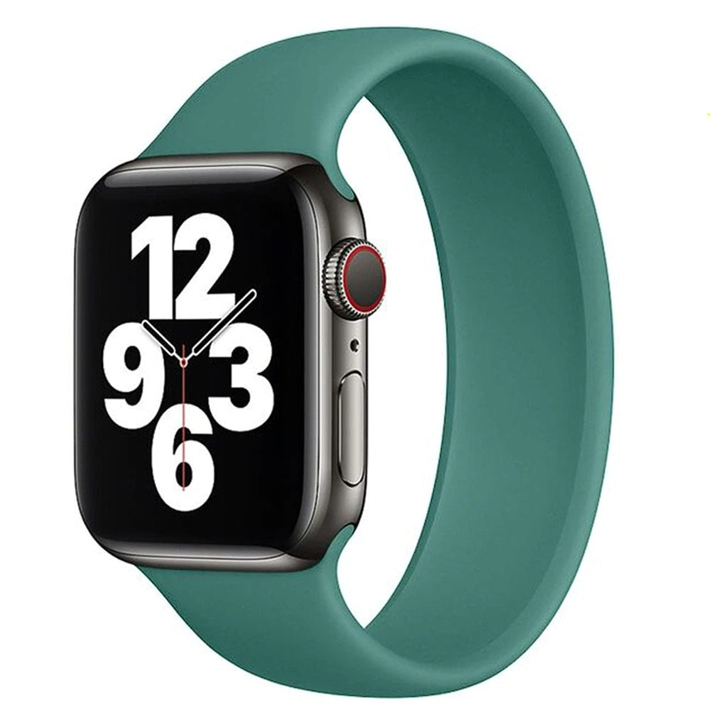 NIYO TOYS Sport loop band for Apple Watch 45mm in teal color, designed for comfort and style