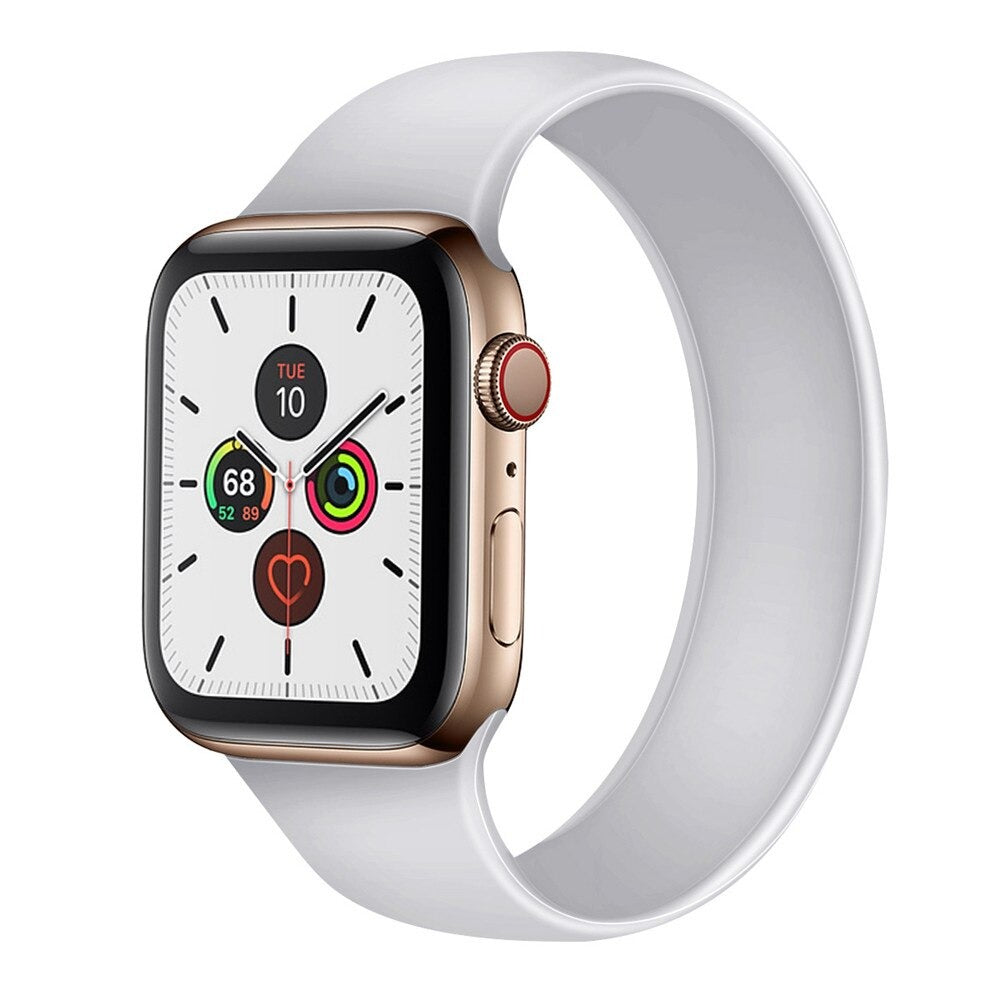 NIYO TOYS Sport loop band for Apple Watch 45mm in white for comfortable and secure wear