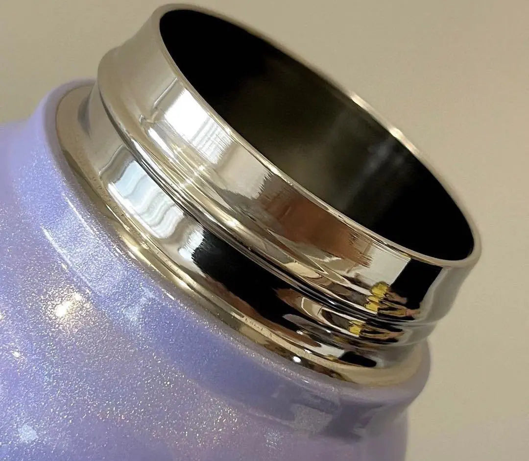 NIYO TOYS Sparkling Purple Tumbler with Stainless Steel Lid for Stylish Hydration