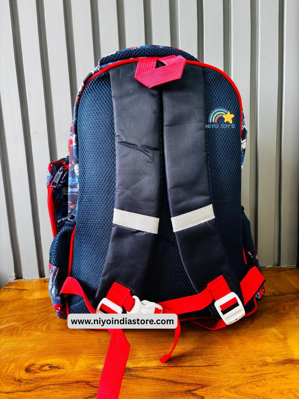 NIYO TOYS superhero school bag back to school with padded straps and vibrant design for kids