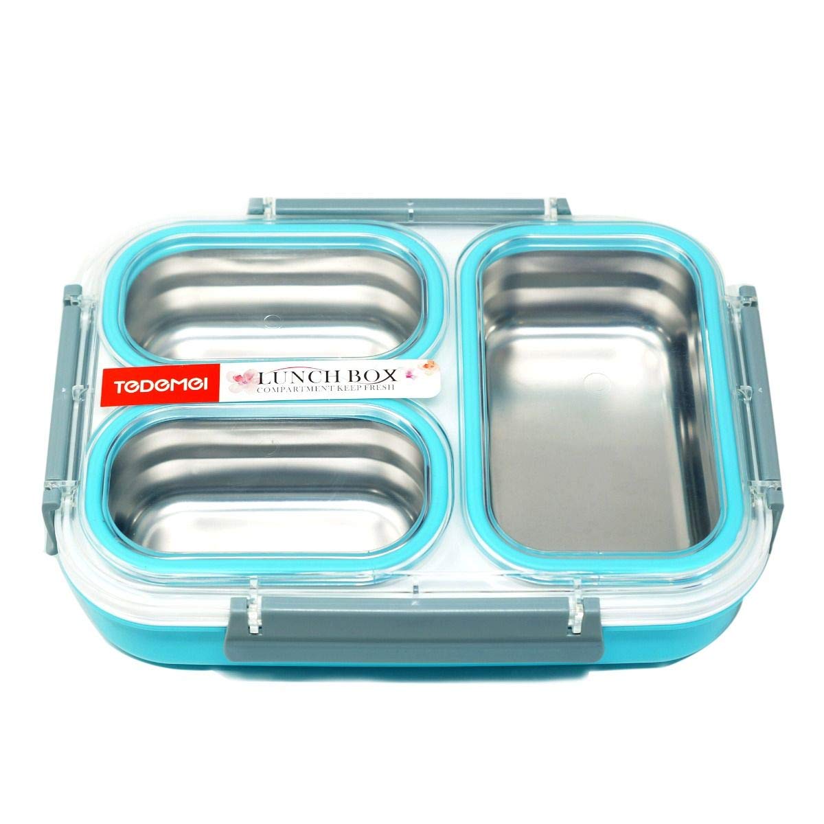 NIYO TOYS insulated stainless steel lunch box with multiple compartments for easy meal organization