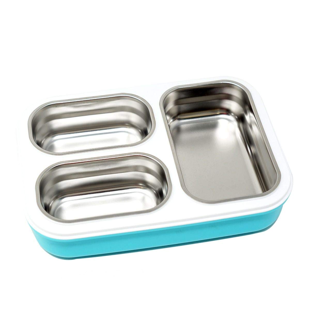 NIYO TOYS insulated stainless steel lunch box with three compartments for versatile meal prep