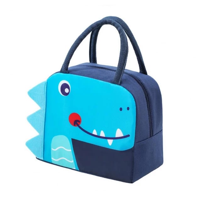 NIYO TOYS unique animal design lunch bags featuring a playful blue dinosaur style
