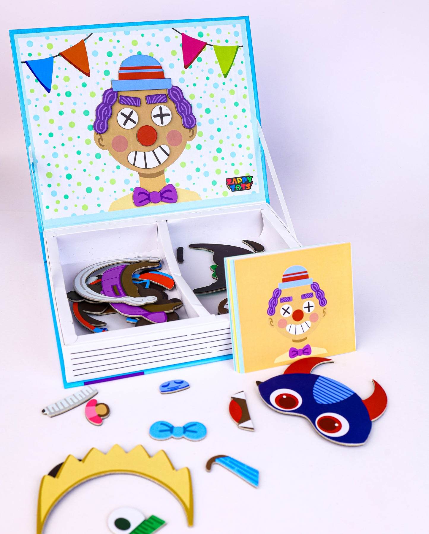NIYO TOYS Educational Magnet Play Book with colorful magnetic pieces and fun character designs