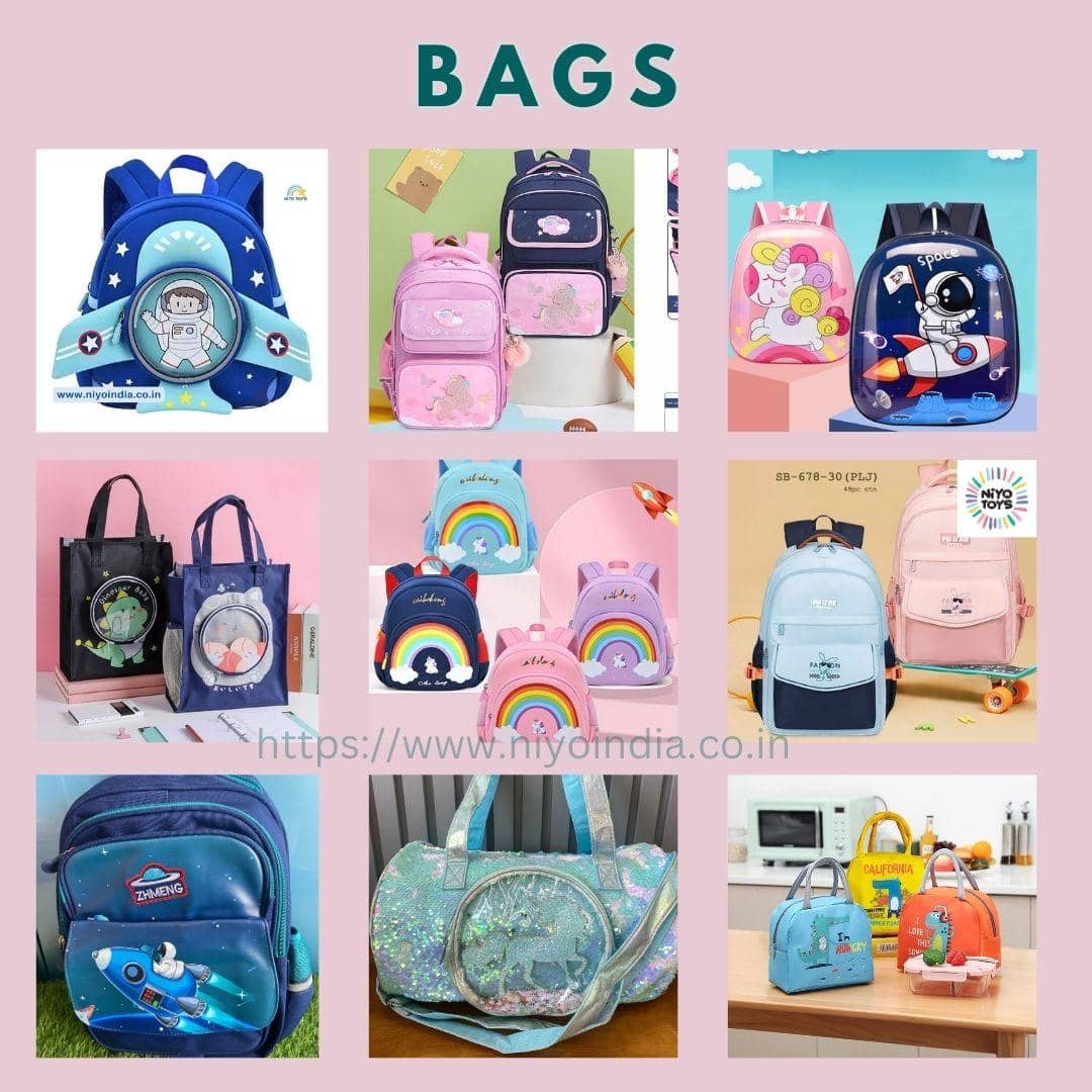 Assorted backpacks and bags for kids featuring fun designs and colors for smart back-to-school shopping tips