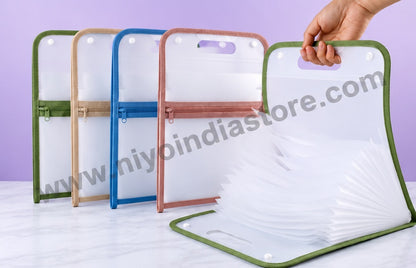 A4 Double-Layer File Organizer