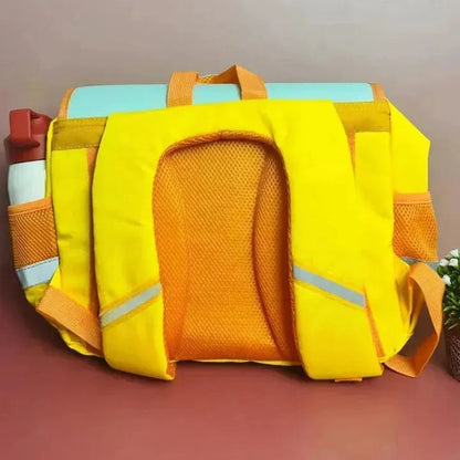 School Bus-Design Rectangular Shape Backpack for Kids