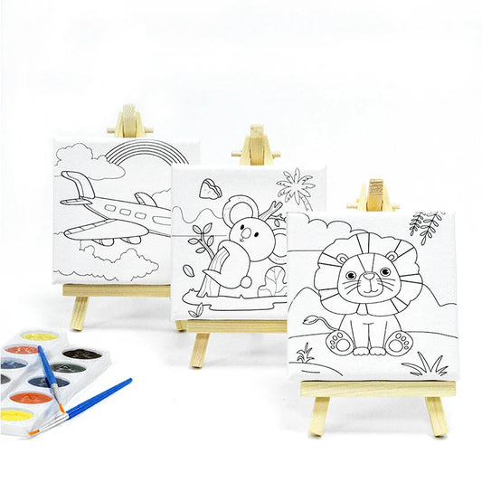 DIY Paintworks Painting Kits on Canvas With Frame for Kids CPS-0904(KQ)-PP NIYO TOYS