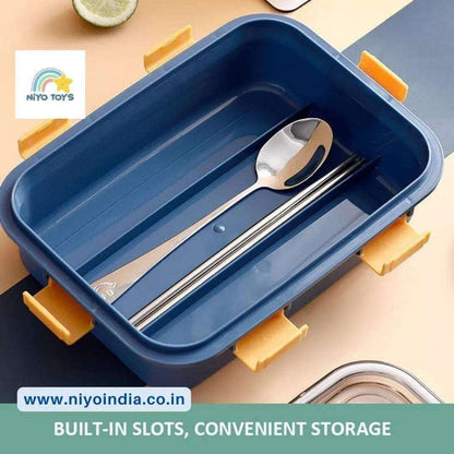 3 Compartment Lunch Box Stainless Steel Tiffin Box NIYO TOYS