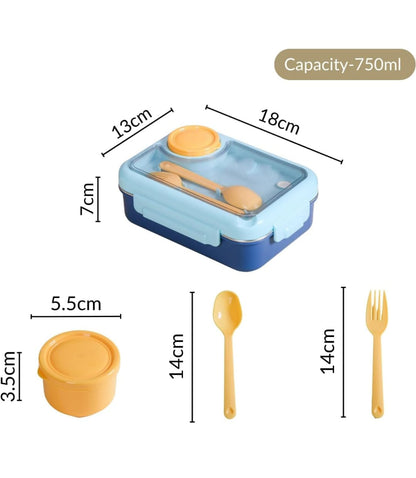 3 Compartment Sustainable Eco-Friendly Lunch Box NIYO TOYS