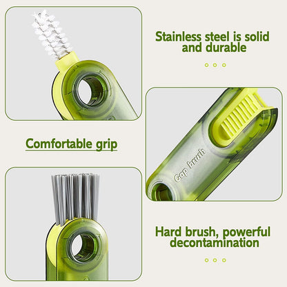 3 in 1 Cup Lid Gap Cleaning Brush Set, Multifunctional Insulation Bottle Cleaning Tools NIYO TOYS