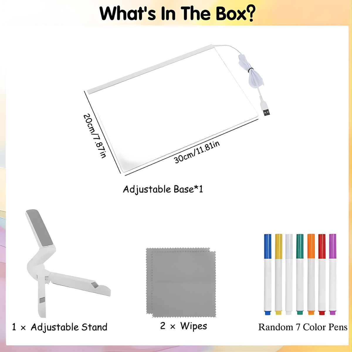 LED Board - Writable and Erasable Kids' Art