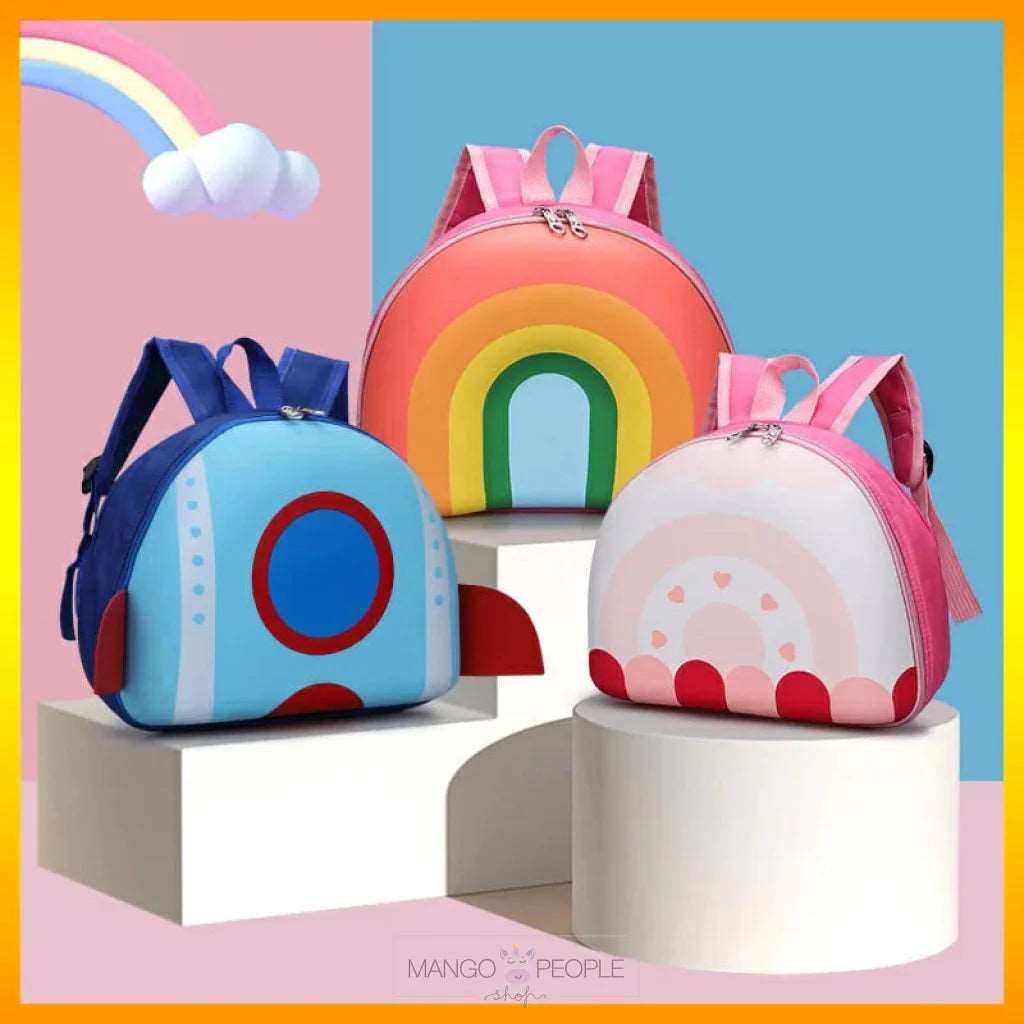 3D Unique Quirky Theme Design Cute Hard Shell Bags for Kindergarten - 3 to 6 years NIYO TOYS