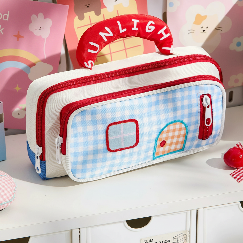 SUNLIGHT HOUSE-THEME PENCIL POUCH