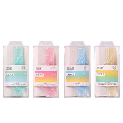 Colorful 4 in 1 protractor and ruler set from NIYO TOYS, suitable for ages 4 and up, perfect for school use