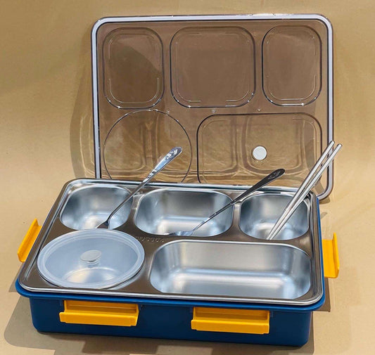 5 Compartment Lunch Box Stainless Steel NIYO TOYS