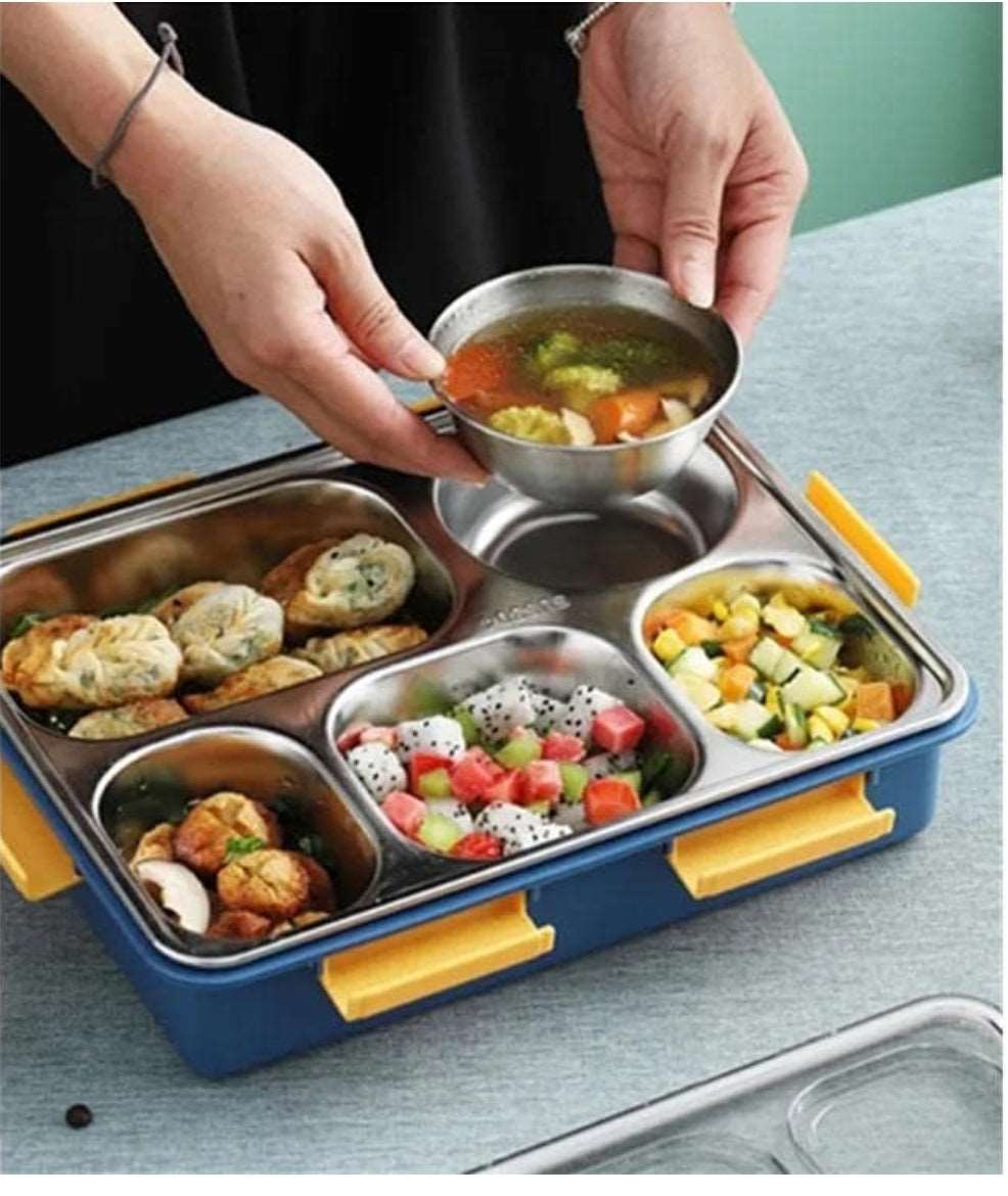 5 Compartment Lunch Box Stainless Steel NIYO TOYS