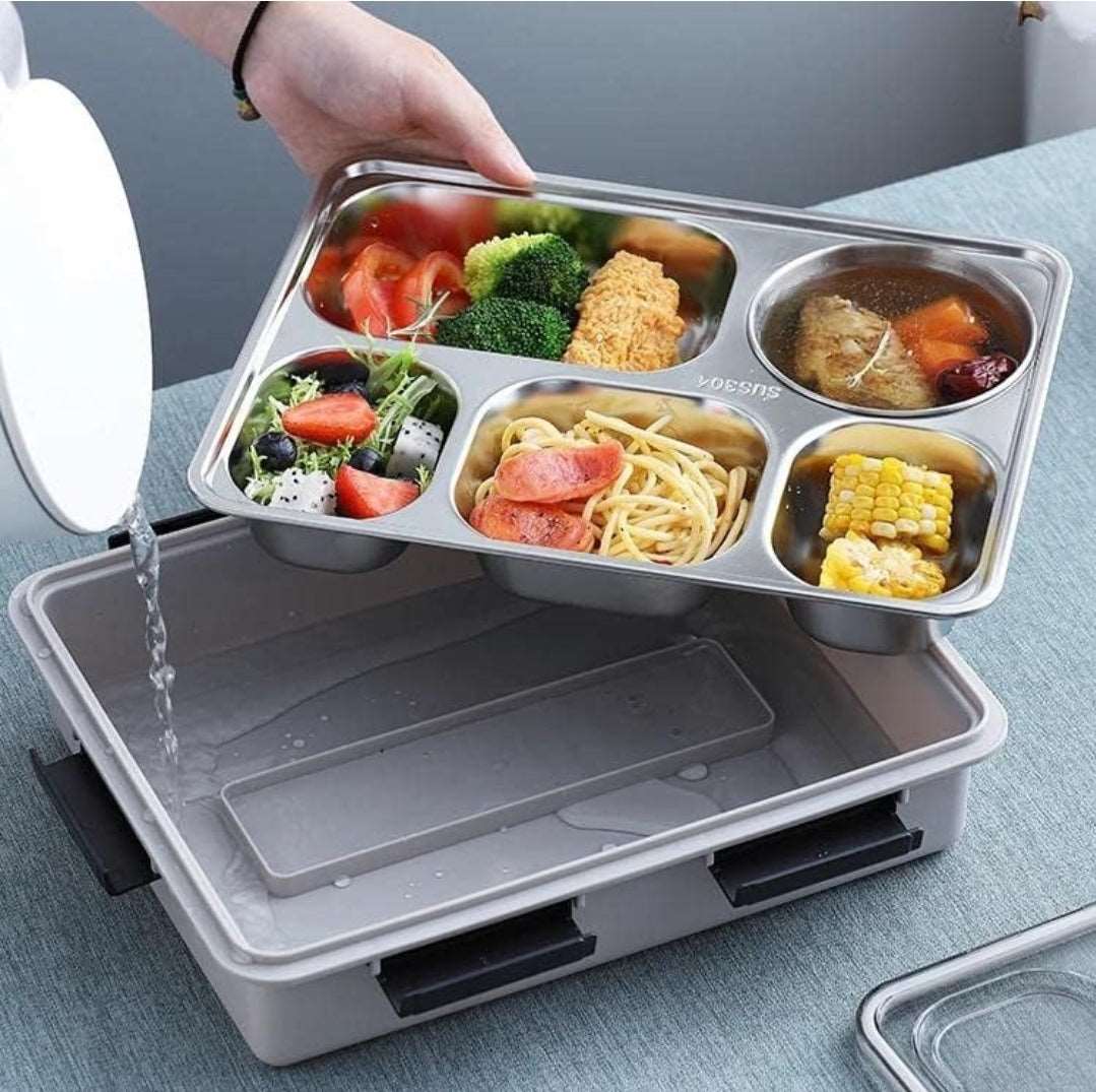 5 Compartment Lunch Box Stainless Steel NIYO TOYS