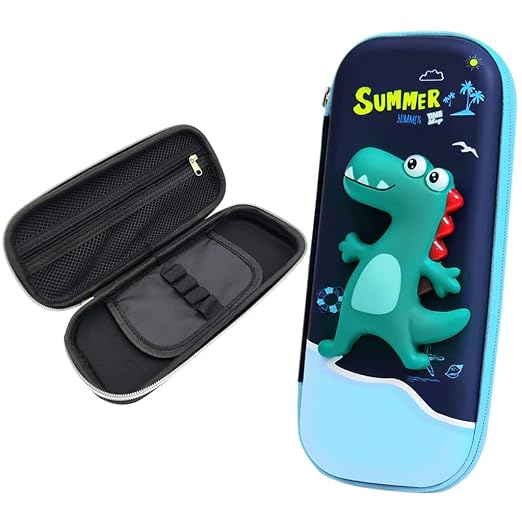Pencil Case for Teens Adults Soft Material Large Capacity Dinosaur