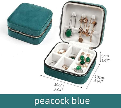 Mini Velvet Travel Jewelry Storage Case