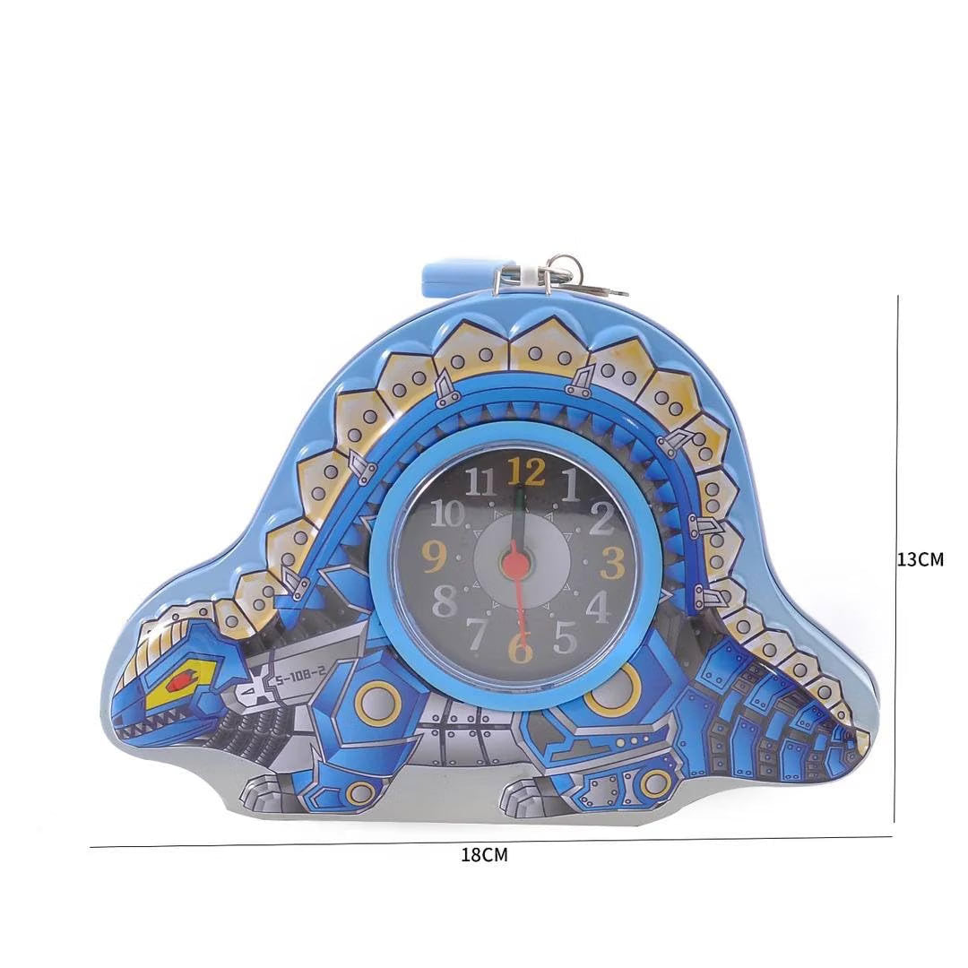 Dinosaur Metal Coin Bank Piggy Bank for Kids with Lock and Key
