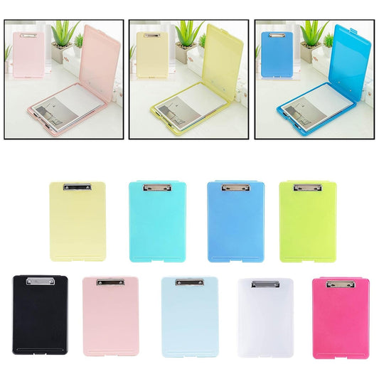 A4 Clip Pad/Clipboard with Storage Case for Paper and Document Storage