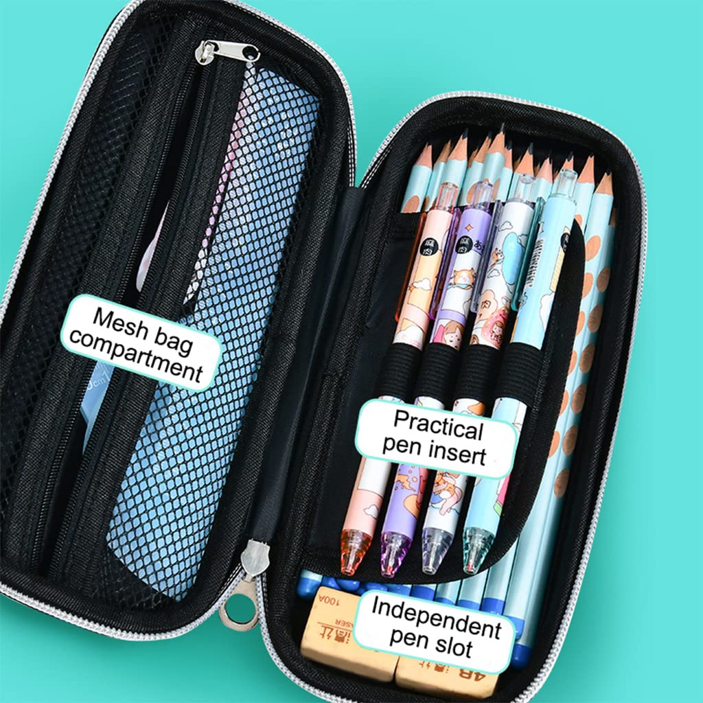 Pencil Case for Teens Adults Soft Material Large Capacity Dinosaur