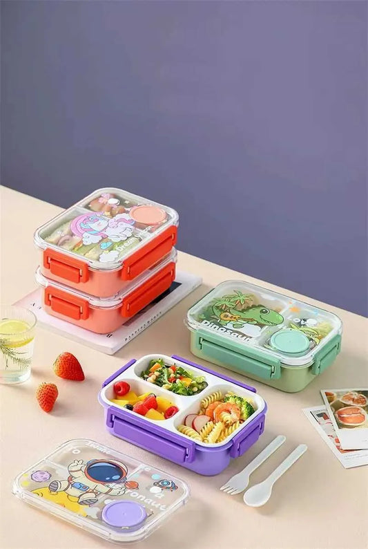 Cartoon Pattern Kids Lunch Bento  Box