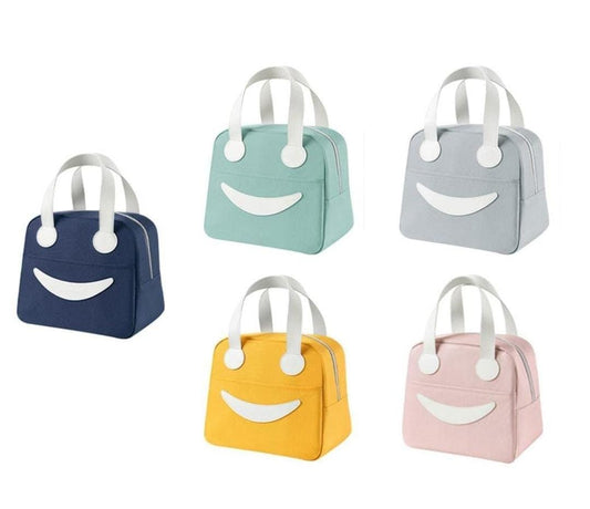 Cute smiley lunch bag for kids and adults birthday gift