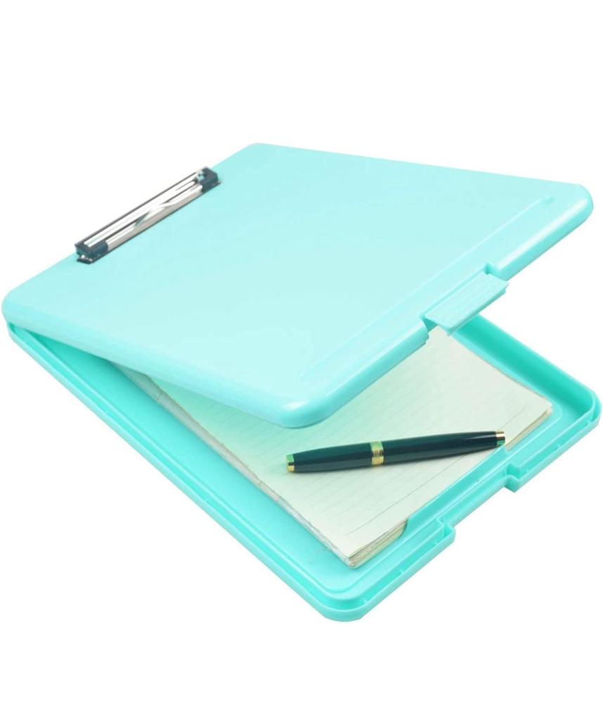 A4 Clip Pad/Clipboard with Storage Case for Paper and Document Storage