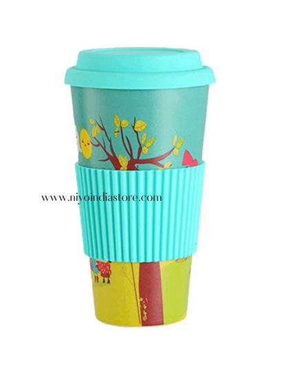 Bamboo Fiber Coffee Mug (Double Wall)- 400ml