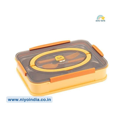 Ben Duck Large Lunch Box Thermal Stainless Steel Insulation Box 1100 ml - Yellow NIYO TOYS