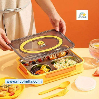 Ben Duck Large Lunch Box Thermal Stainless Steel Insulation Box 1100 ml - Yellow NIYO TOYS