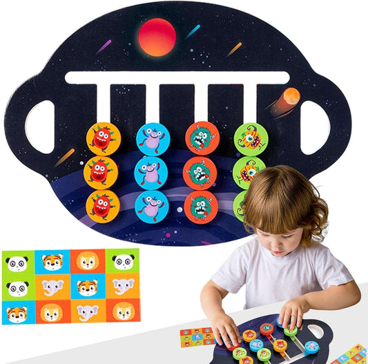Brain Teasers Logic Game Wooden Education Family Travel Toys NIYO TOYS