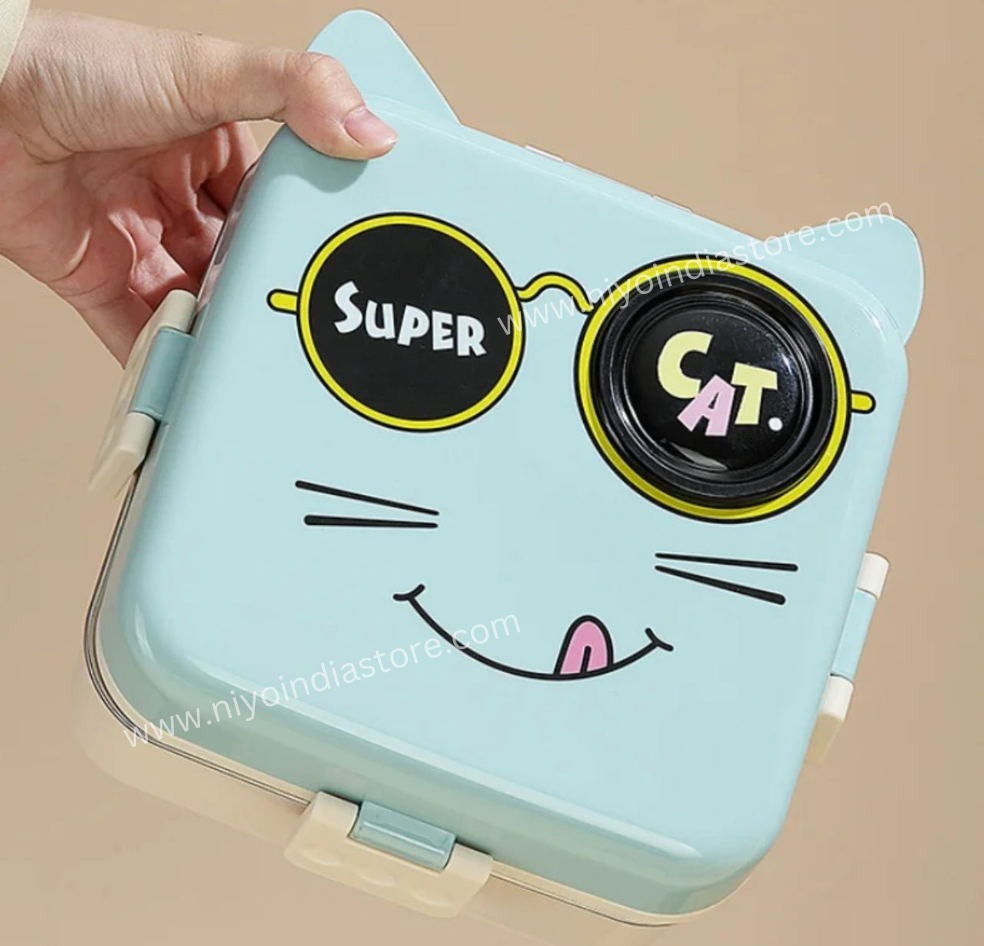 Carnival Stainless Steel Lunch Box - Cat NIYO TOYS