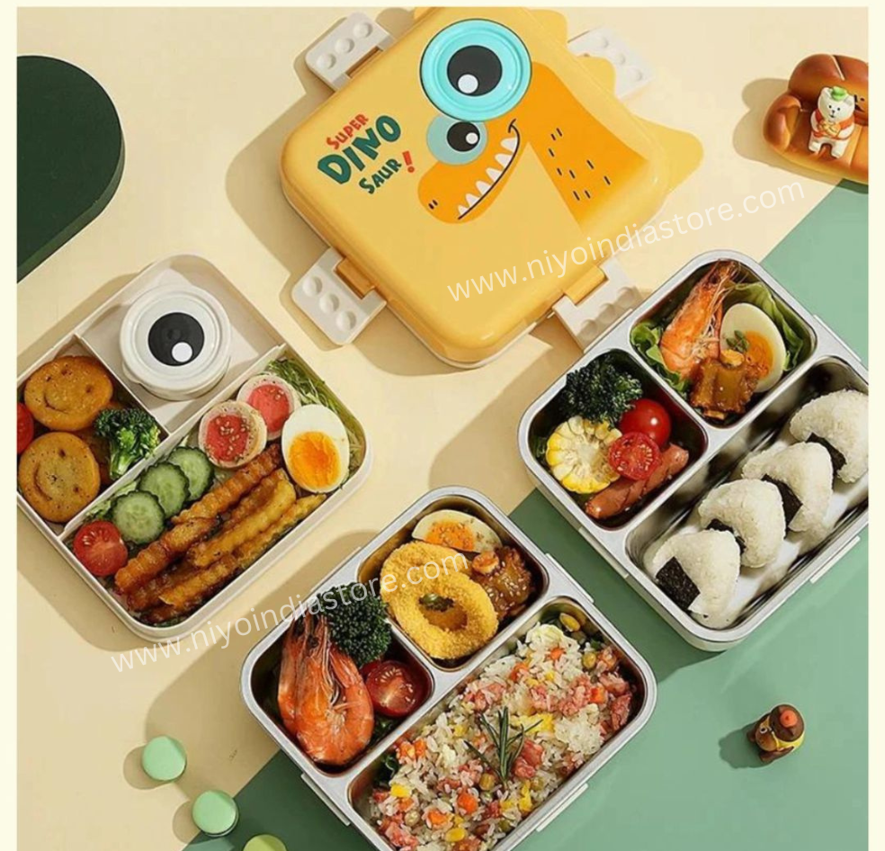 Carnival Stainless Steel Lunch Box - Dino NIYO TOYS