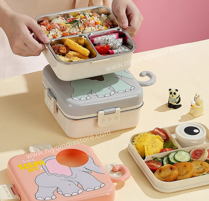 Carnival Stainless Steel Lunch Box - Elephant NIYO TOYS